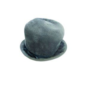 VTG MUSKETEER Doris Designed Women's Grayish Blue Bucket Hat Mohair? Austria